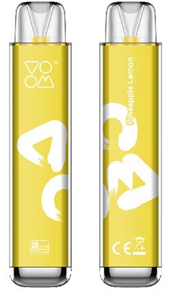 VOOM Labs Clear Disposable Pineapple-Lemon