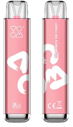 VOOM Labs Clear Disposable Strawberry Ice Cream